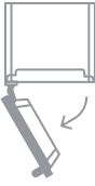 An icon of a column door opening to the left.