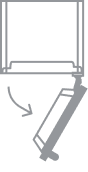 An icon of a column door opening to the right.