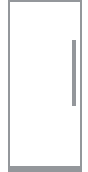 An icon of a 30-inch column freezer.
