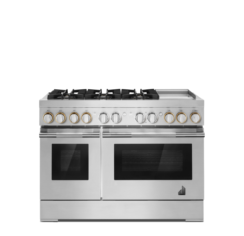 A 48" RISE™ Gas Range.