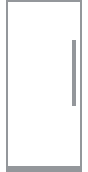 An icon of a 30-inch column refrigerator.