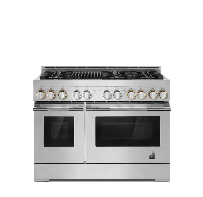 A 48" RISE™ Gas Range.