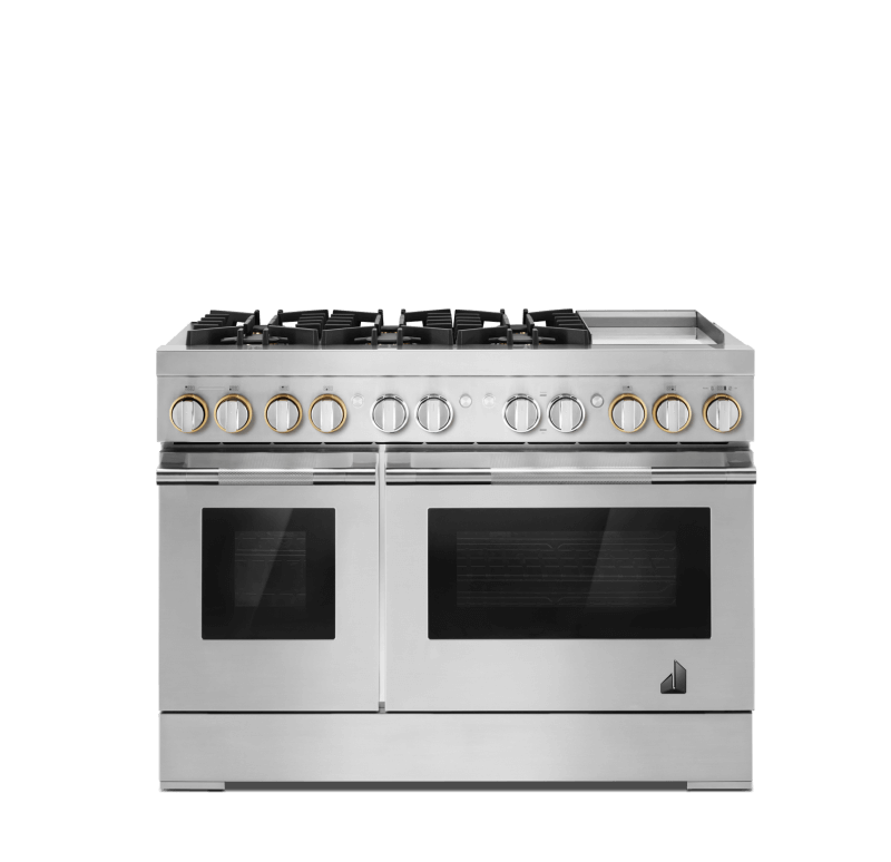 A 48" RISE™ Gas Range.