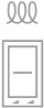 A one-element induction flex cooktop.