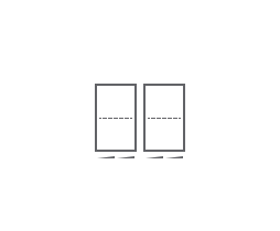 An icon of a 24-inch cooktop. An icon of a 24-inch cooktop.