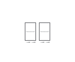 An icon of a 30-inch cooktop. An icon of a 30-inch cooktop.