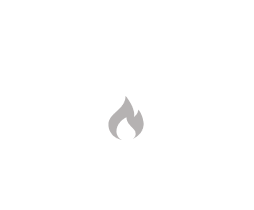 An icon of a gas flame. An icon of a gas flame.