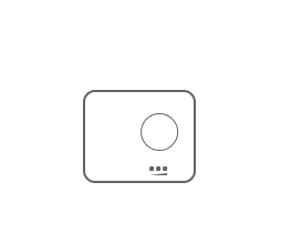 An icon of a 3 zone induction cooktop. An icon of a 3 zone induction cooktop.
