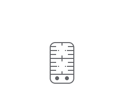 An icon of a 2 burner gas cooktop. An icon of a 2 burner gas cooktop.