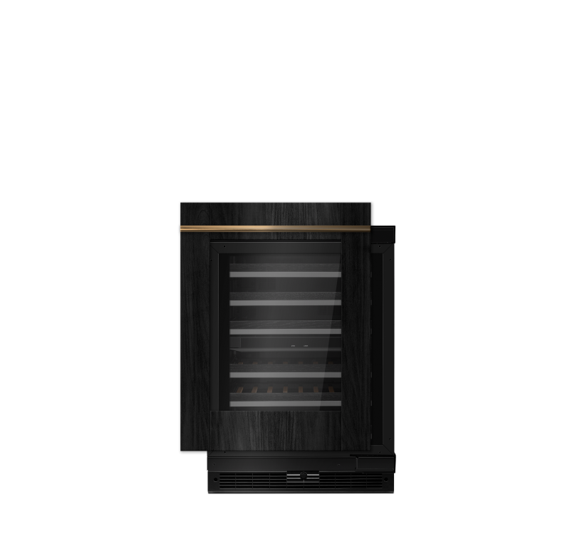 A JennAir® Panel-Ready Wine Cellar.