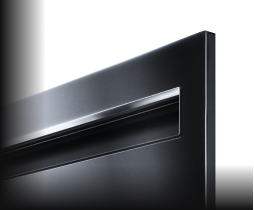 A JennAir® Lustre Pocket Handle Dishwasher. A JennAir® Lustre Pocket Handle Dishwasher.