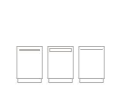 An icon of three dishwashers.  An icon of three dishwashers.