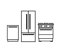 A series of icons of different appliances.