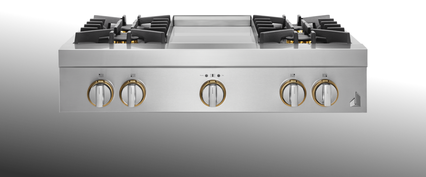 A RISE™ JennAir® Gas Rangetop. A RISE™ JennAir® Gas Rangetop.