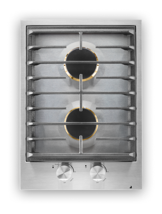 Top-down view of a JennAir® Gas Cooktop