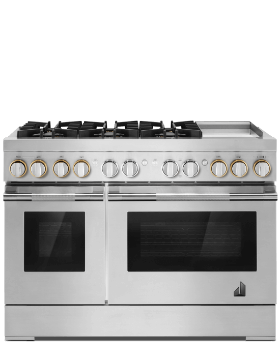 A 48" RISE™ Gas Range.