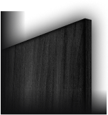 A swatch of a black wooden custom panel.