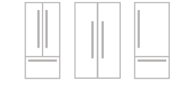 A set of three built-in refrigeration icons.