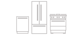A series of icons of different appliances.