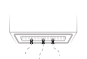 An icon of updraft ventilation in use.