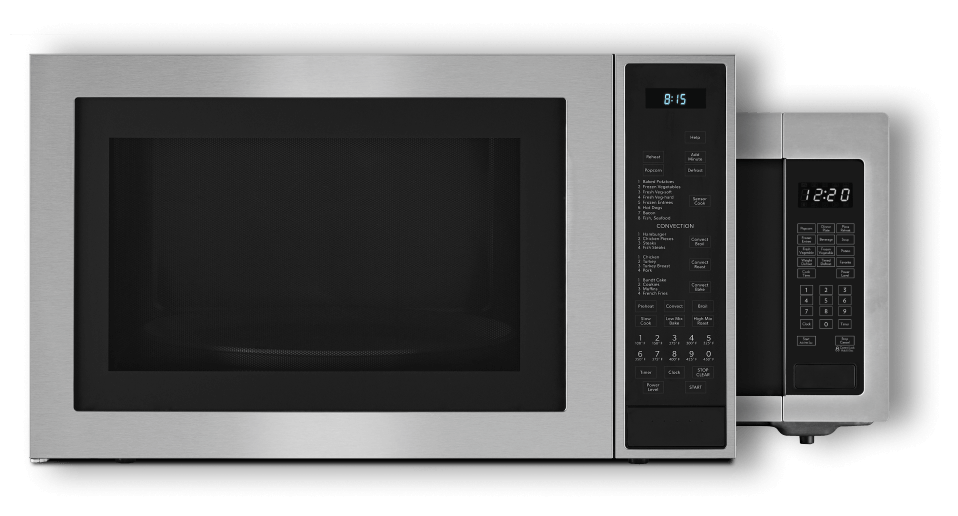 JennAir® Countertop Microwaves in two configurations.