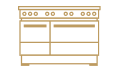 A professional-style range.