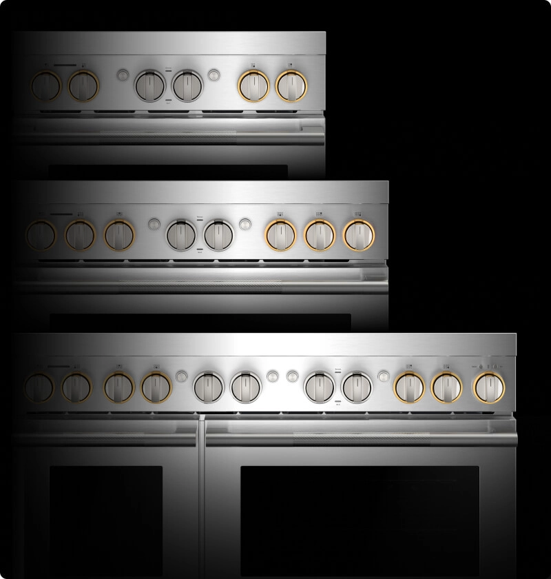 A representation of the three widths pro induction ranges come in.