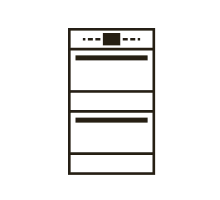 A built-in wall oven icon.
