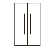 Column refrigerator icon.