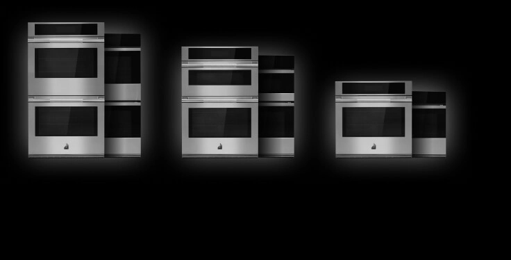 A collection of wall ovens.