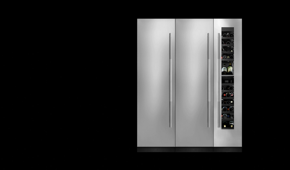 Three column unit with two columns and a wine column.