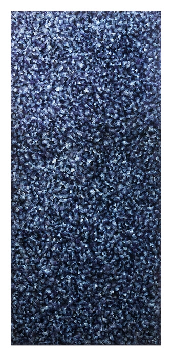 A 36-inch column panel in Mussel Shell Blue
