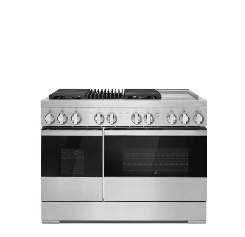 A JennAir® NOIR™ Professional-Style Range.