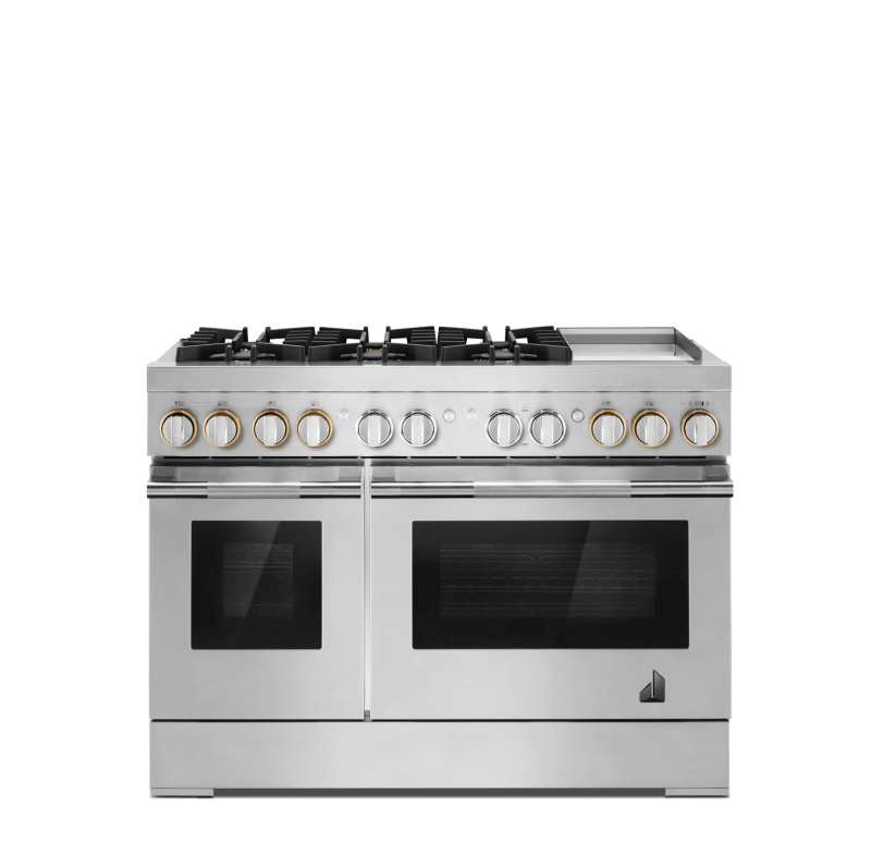 A 48" RISE™ Gas Range.