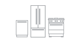 A series of icons of different appliances.