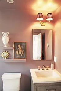 The bathroom in the Purple Bedroom.