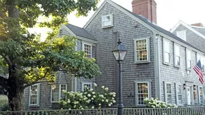 The exterior of the home in Nantucket.