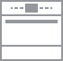 An icon of a built-in microwave.