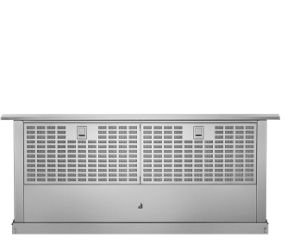 A JennAir® 36-inch telescoping downdraft ventilation hood. 