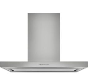 A JennAir® 36-inch pyramid style hood. 