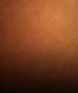 A close up of the Cognac leather texture and color.